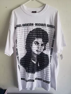 Griffin Activewear Michael Jackson T-Shirt Sz 2XL Letter • $20.99