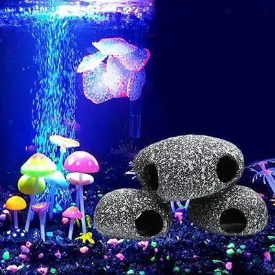 Natural Aquarium Cave Decorations Fish Tank Betta Hiding Stone Accessories • $12.99