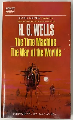 1968 Time Machine War Of The Worlds H. G. Wells Vintage Science Fiction Asimov • $13.95