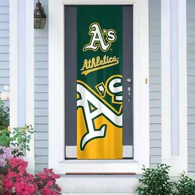 Oakland Athletics MLB Baseball Licensed Door Or Wall Banner Flag Free Shipping • $24.99