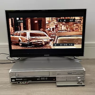 £54.99 • Buy Panasonic DMR-EZ47V DVD Recorder/VCR Combi, Freeview DVD TO VHS HDMI