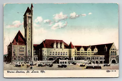 Union Station Defunct Railroad Depot St. Louis Missouri 1907 Vtg DB Postcard • $8.99