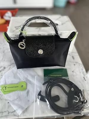 Longchamp Le Pliage Mini Black Bag With Handle And Strap BNWT • £30