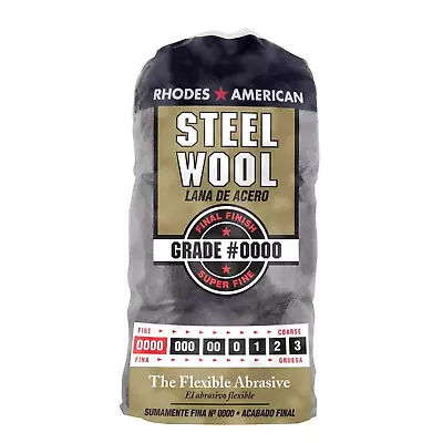 10120000 Steel Wool 12 Pad Grade #0000 Rhodes American Final Finish • $6.97