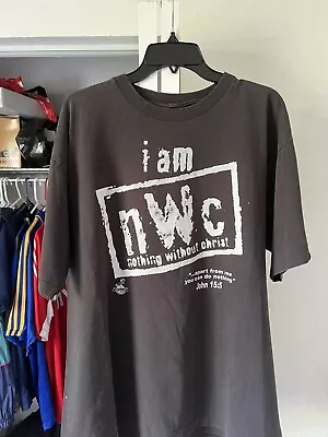 Vintage 1998 Jesus T Shirt “I Am NWC Nothing Without Christ” NWO Wrestling • $45