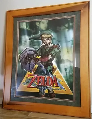 The Legend Of Zelda Twilight Princess Nintendo Promo Art Poster Framed - Rare! • $399.99