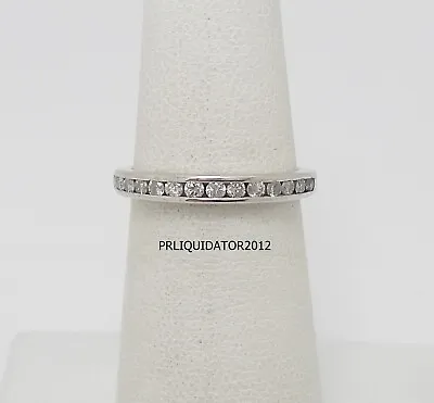 1/4CT Round Diamond Anniversary Wedding Band Bridal Ring 10K White Gold • $199.99