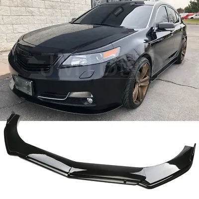 For Acura TL 2008-2014 Front Bumper Lip Spoiler Splitter Body Kit Gloss Black • $79.59