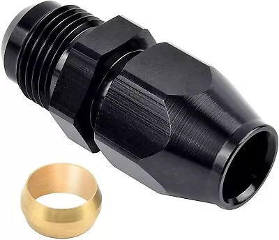 6AN AN6 Male To 3/8  Tube Hardline Fuel Line Adapter Fitting Tubing Compression  • $5.99