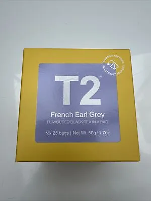 T2 Tea French Earl Grey Black Tea Bags In Cube X 25 Exp Mar 2026 • £24.99
