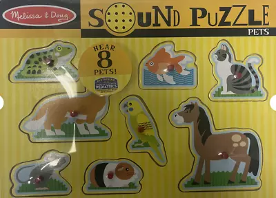 Melissa And Doug Sound Puzzle Pets - Wood Puzzle  Brand New Sealed FREE Ship • $16