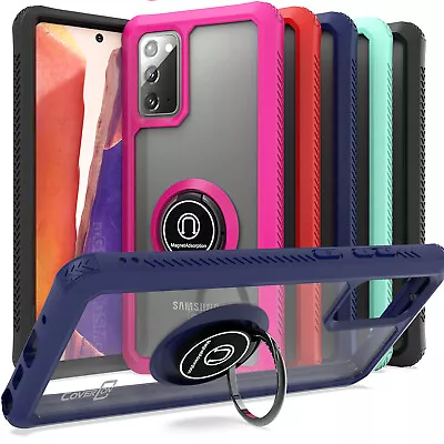 $5.99 • Buy Ring Case For Samsung Galaxy Note 20 Magnetic Metal Kickstand Clear Phone Cover
