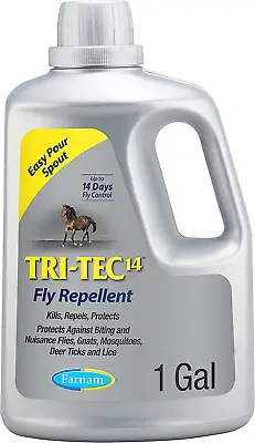 $129.63 • Buy Farnam Tri-Tec 14 Horse Fly Spray, Kills, Repels, Protects, 128 Ounces, Easy ...
