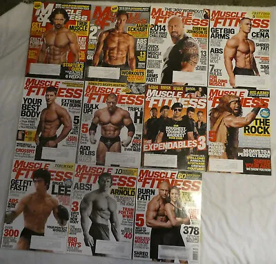 Muscle & Fitness Magazine Lot Of 11 Year 2014  Full Year  • $68.99