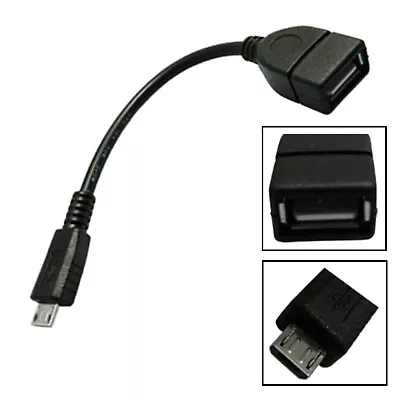 1x Micro USB Male To USB 2.0 Female Host Converter OTG Transfer Adapter Cable • $7.99