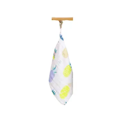 100% Cotton Pineappl Soft Baby Wash Bath Cloth Muslin Saliva Dribble Wipe Unisex • £4.99