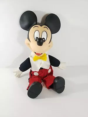 Disney Mickey Mouse In Vest & Yellow Bowtie Plastic Hard Head Style • $22.13