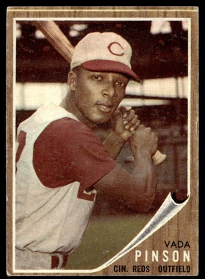 $4.99 • Buy 1962 Topps Baseball #80 Vada Pinson Cincinnati Reds