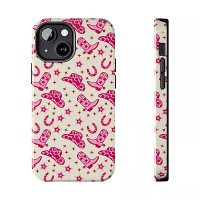 Pink Cowboy Boots Coquette Phone Case For IPhone 15 Pro Max 14 13 12 11 • $17.99