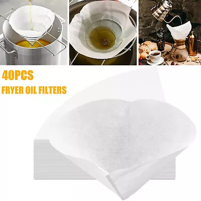 Maple Syrup Filter Set Fryer-Oil Filter Filter Non-Woven Cooking Oil Filter Cone • £3.90