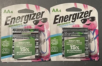 Energizer AA 8 Count Recharge Power Plus Rechargeable 1.2v Batteries Brand New • $17.75