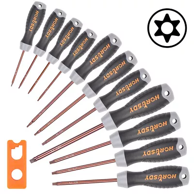 12Pc Magnetic Torx Screwdriver Set Star Key Tamper Proof S2 Steel T6-T40 W/t Bag • $25.64