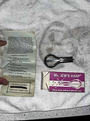 Vintage Mr. Jews Harp Mouth Organ Made In USA World's Finest Box & Instructions • $19.99