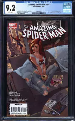 Amazing Spider-man #601 Cgc 9.2 White Pages // J Scott Campbell Cover 2009 • $230