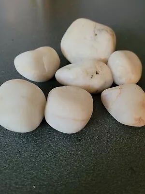 £7.50 • Buy Oase Biorb Feng Shui White Pebbles Gloss Decorative Stone For Fish Tank Aquarium