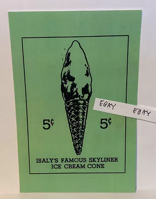 Isaly’s Famous 5¢ Skyliner Ice Cream Cone Rare Ad Skyscraper Dairy New Postcard • $9.95