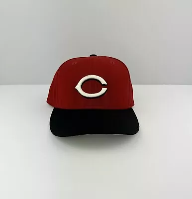 VTG Cincinnati Reds New Era Fitted Hat 7 1/4 Authentic Collection Cap Baseball • $24.95