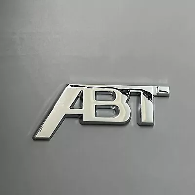 ABT Silver Chrome Badge Rear Tailgate Boot VW SEAT AUDI SKODA • £6.45