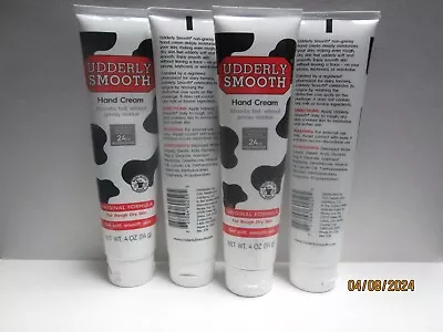 Udderly Smooth Hand Cream Original Formula For Rough Dry Skin 4 OZ LOT OF 4! • $16.99