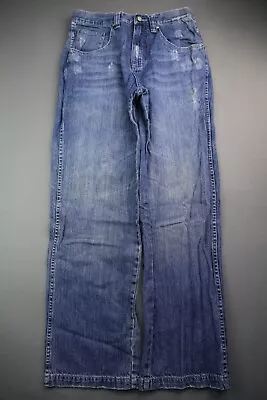 Men's Lot 29 Luxe Jeans The Original Distressed Med Wash Size 32 (Measure 30x30) • $35