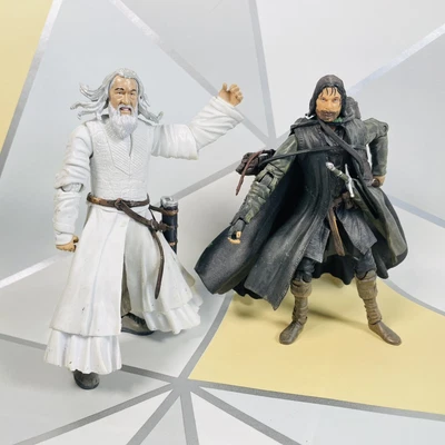 £14.99 • Buy Aragon, Gandalf The White Action Figure Toy Bundle Lord Of The Rings