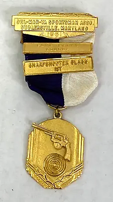 $15 • Buy Vintage Del-Mar-Va Sportsman Association Shooting Competition Medal