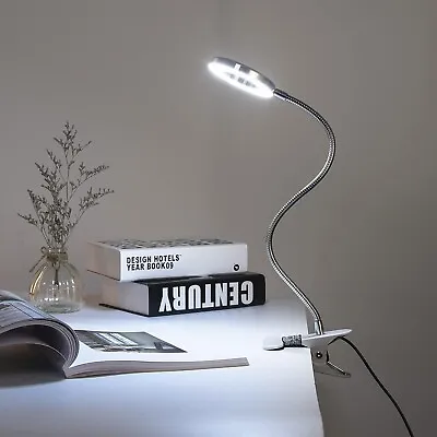 Clip On Magnifying Glass With Light Stand Desk Lamp LED Light With USB Powered • $29.95