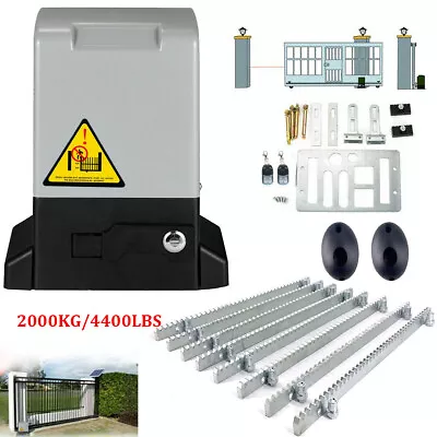 £206.38 • Buy 2000KG Automatic Electric Sliding Gate Opener Kit Door 2 Remote Control Racks UK
