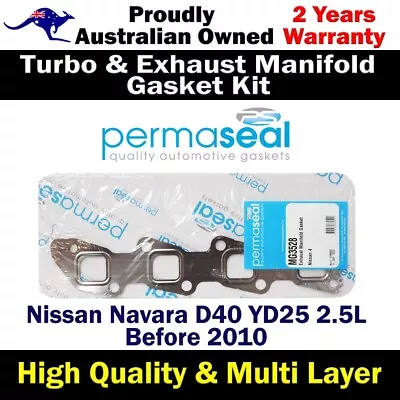 Permaseal Exhaust Manifold Gasket For Nissan Navara D22 YD25 2.5L • $55