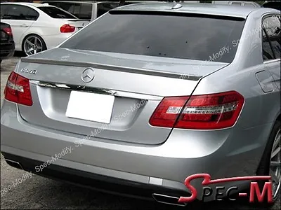 W212 E250 E350 E550 4Dr Painted 775 Iridium Silver E63AMG Look Trunk Spoiler Lip • $128.95