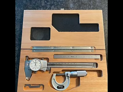 Mitutoyo 6  Dial Caliper 0-1  Micrometer Set New Open Box • $200