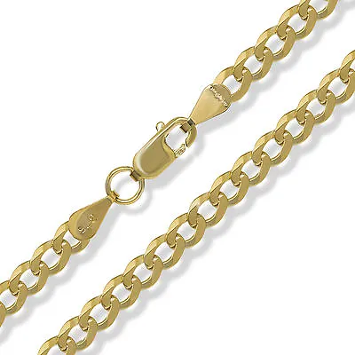 £264.99 • Buy 9ct Gold Curb Chain Diamond Cut Flat Trace Rope Figaro D/c Necklace Bracelet Box