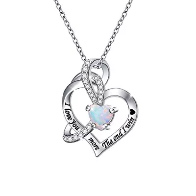 Valentine's Day Jewelry 925 Sterling Silver Engraved I Love You More The End... • $47.52