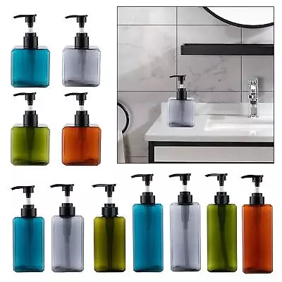 1 Piece Soap Dispenser Bottle Manual Liquid Lotion Reusable Hand Wash Container • £5.86