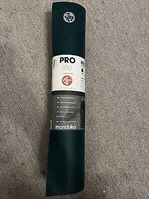 Manduka Prolite 4mm Yoga Mat 71  Long 24  Wide Deep Sea Green • $99