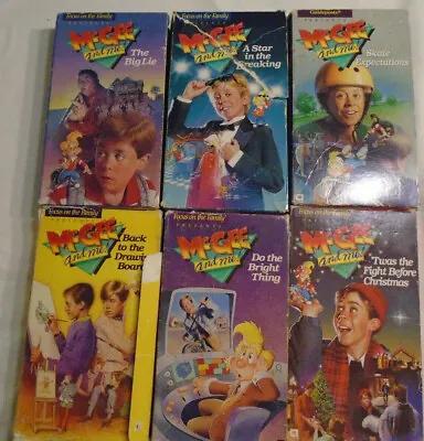 6 VHS McGee And Me Children Focus On Family Tweens Bible Episodes 1 2 4 6 7 9  • $12