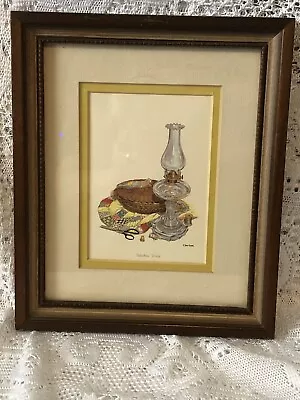 Kentucky Artist C.Don Ensor Stitchin Time Framed Matted Print 9  X 7.5  Framed • $31.50