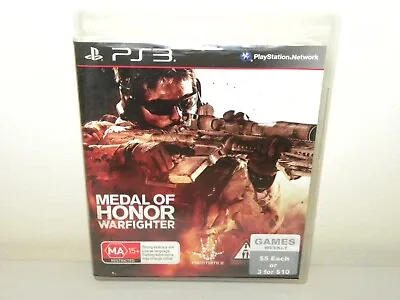 Medal Of Honor: Warfighter - PS3 - EX RENTAL • $7.89