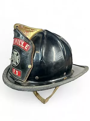 Vintage Cairns Fire Helmet Lakeville FD Model #900 Antique Size Medium • $450