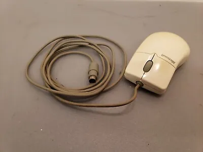 Vintage Microsoft IntelliMouse PS/2 Serial Compat 68874 3 Button Scroll Mouse • £19.30
